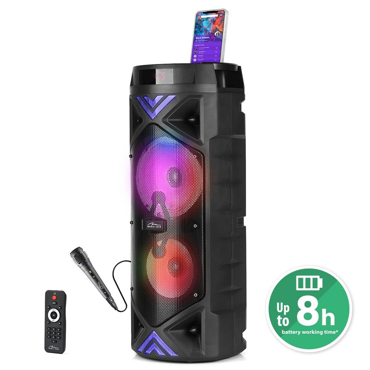 Difuzor Bluetooth Portabil Media Tech MT3182 Negru 50 W